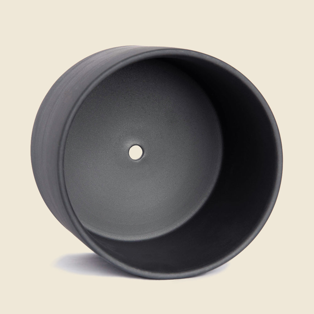 Black Pot with Drainage Hole for Plants