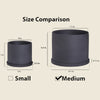 Product Size Comparison Charcoal Medium